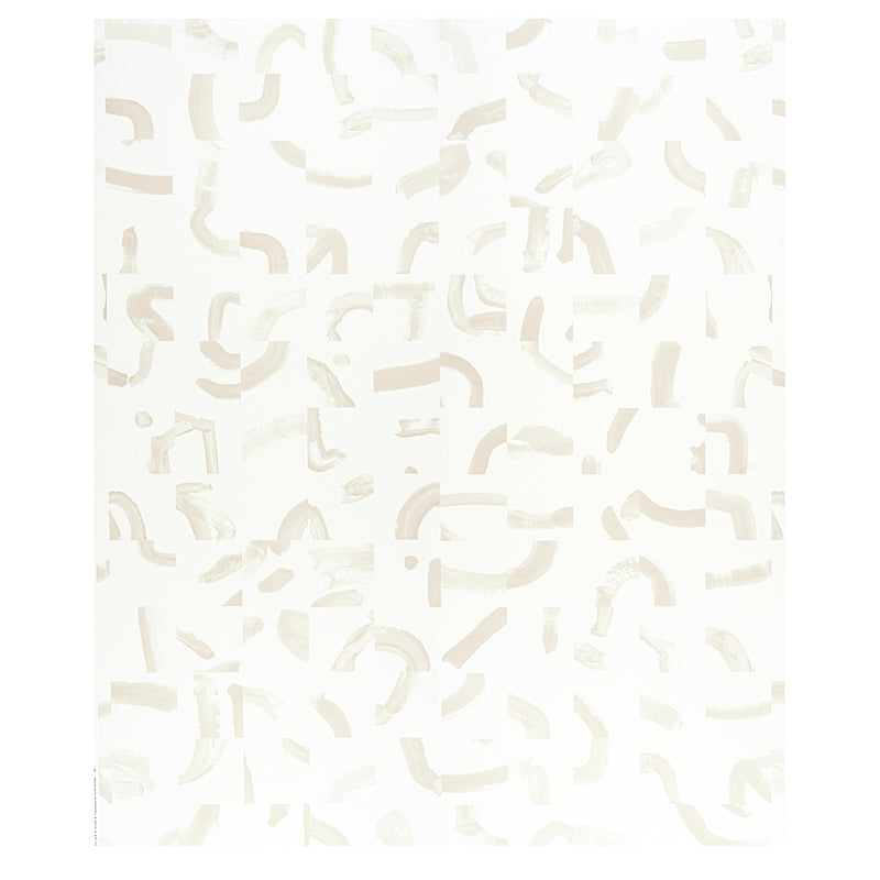 Sepiessa Panel Set wallpaper in neutral color - pattern number 5009492 - by Schumacher in the Caroline Z Hurley II collection