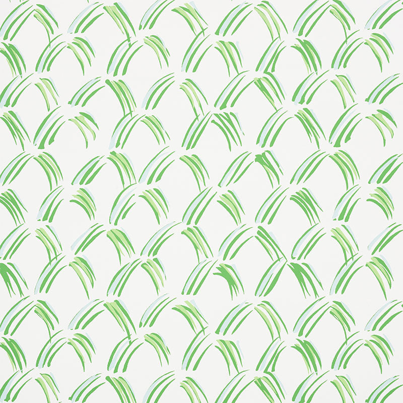 Trevi Diamond wallpaper in grass color - pattern number 5009541 - by Schumacher in the Small Print Wallpapers collection