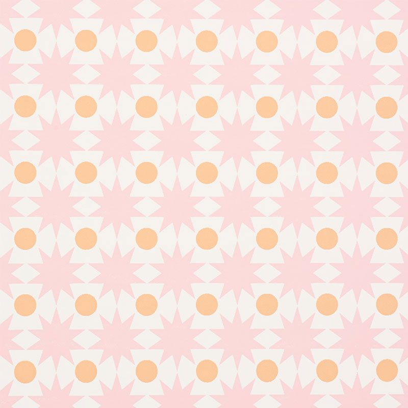 Cosmos wallpaper in pink color - pattern number 5009561 - by Schumacher in the Studio Bon collection