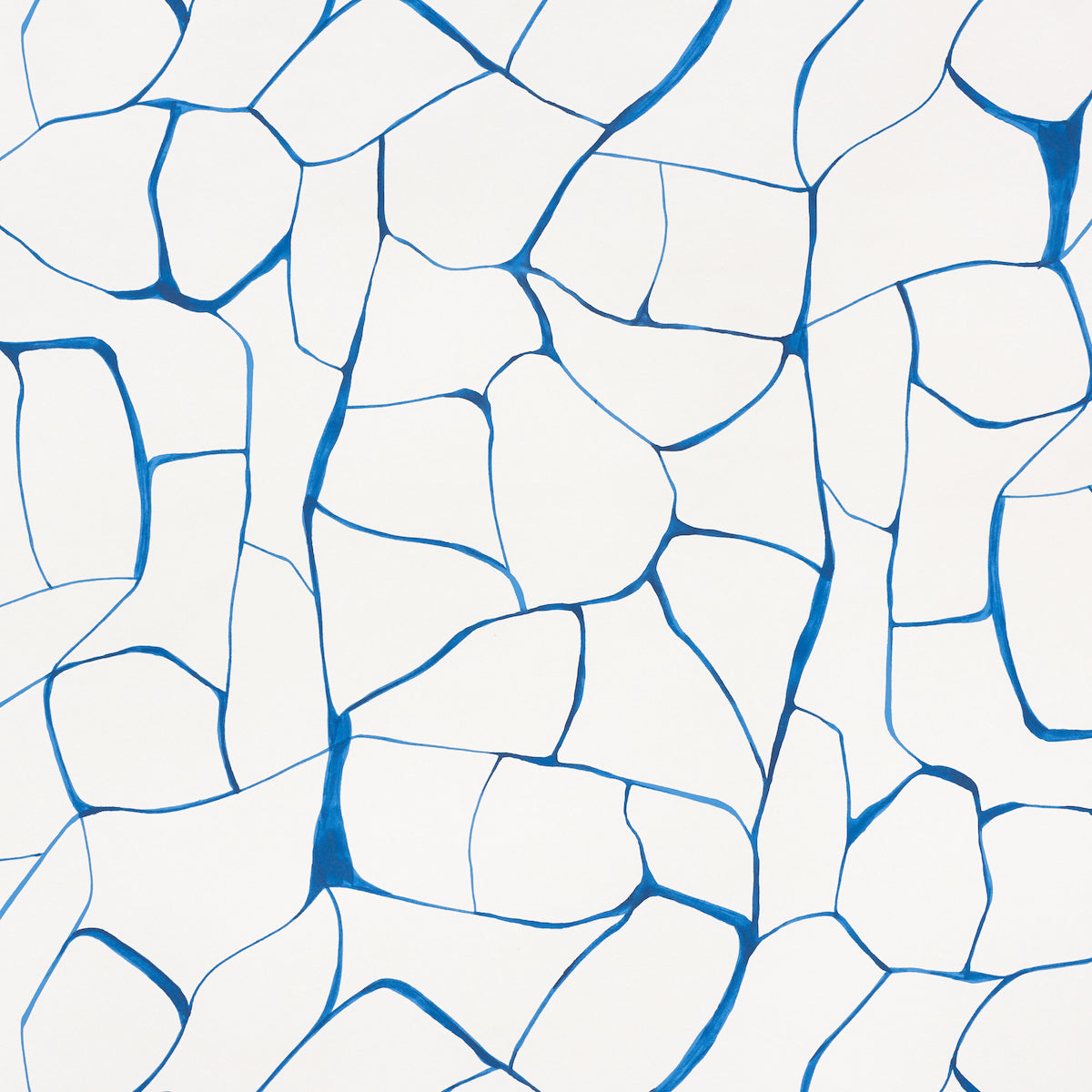 Filigree fabric in navy color - pattern number 5009700 - by Schumacher in the Porter Teleo collection