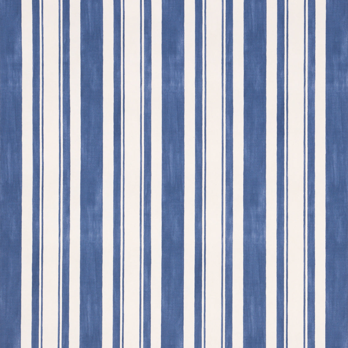 Villa Stripe fabric in navy color - pattern number 5009925 - by Schumacher in the Miles Redd collection