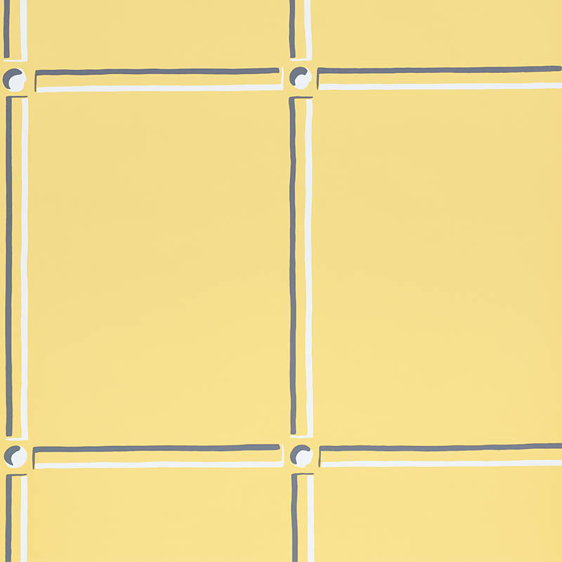 La Galerie fabric in yellow color - pattern number 5009942 - by Schumacher in the Trompe L Oeil collection