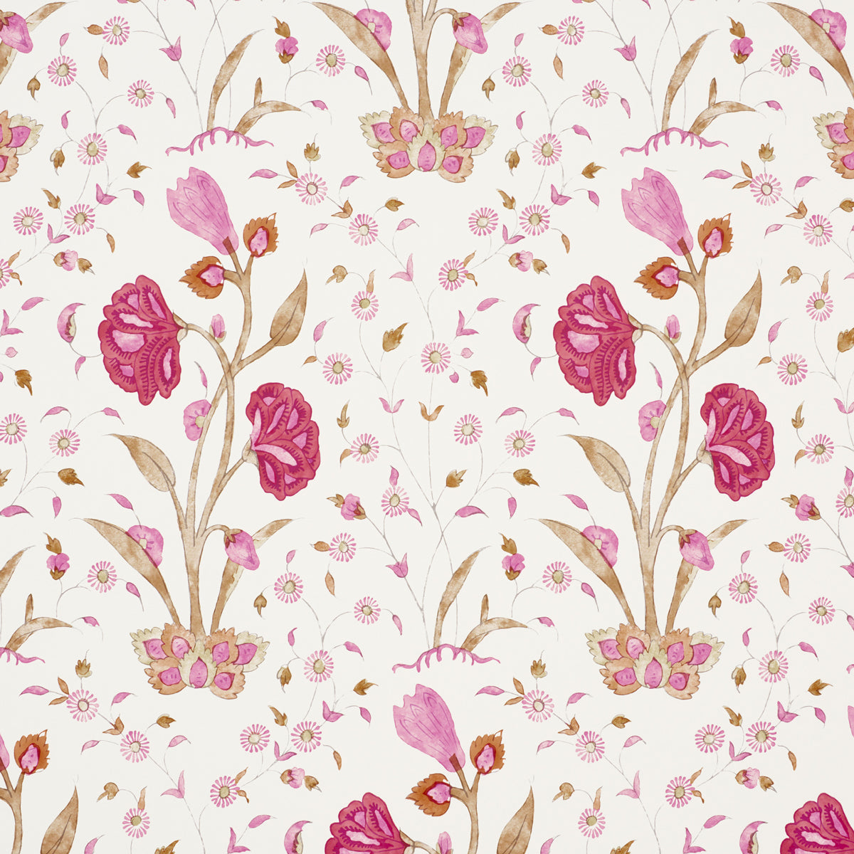 Khilana Floral Spice 5009951 Wallpaper by Schumacher - Wallpapers To Go
