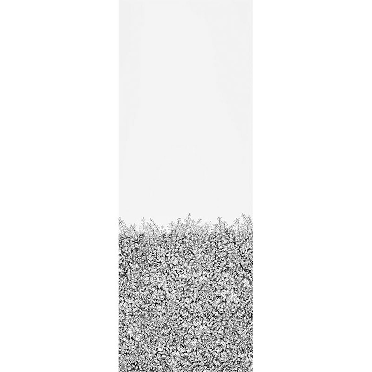 Greenery Galore Vinyl Panel fabric in black color - pattern number 5010130 - by Schumacher in the Silver Lining Performance Wallcoverings collection