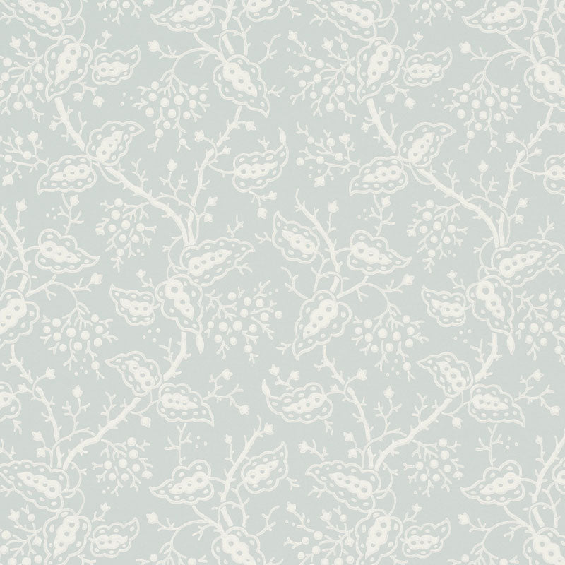 Darby wallpaper in sky color - pattern number 5010180 - by Schumacher in the Wallflowers collection