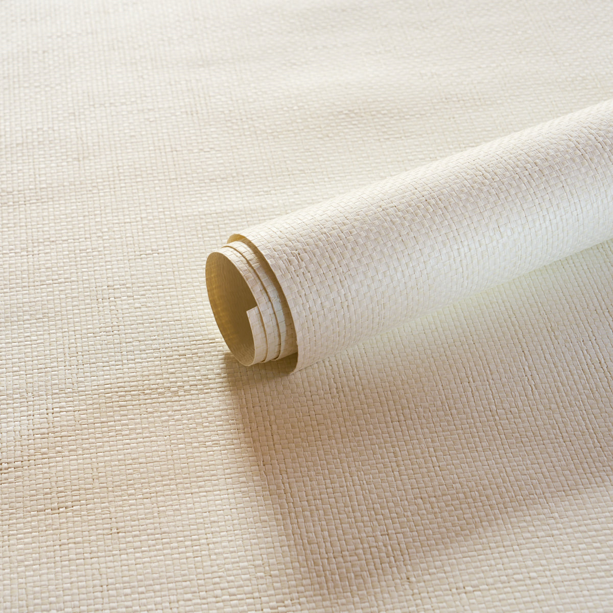 Tonal Paperweave Wallpaper in White color - pattern number 5010295 - by Schumacher in the Perfect Basics Textured Wallcovering collection