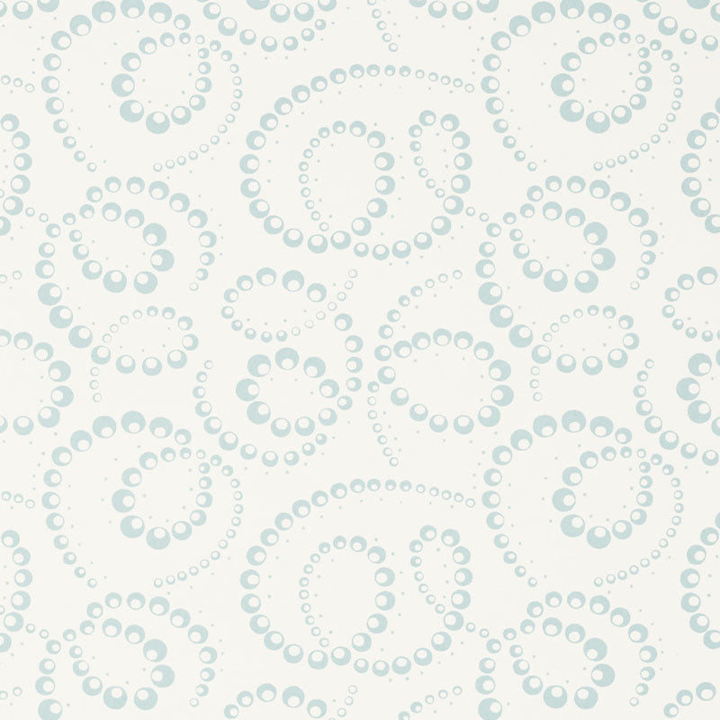Dorian wallpaper in sky color - pattern number 5010360 - by Schumacher in the Wallflowers collection
