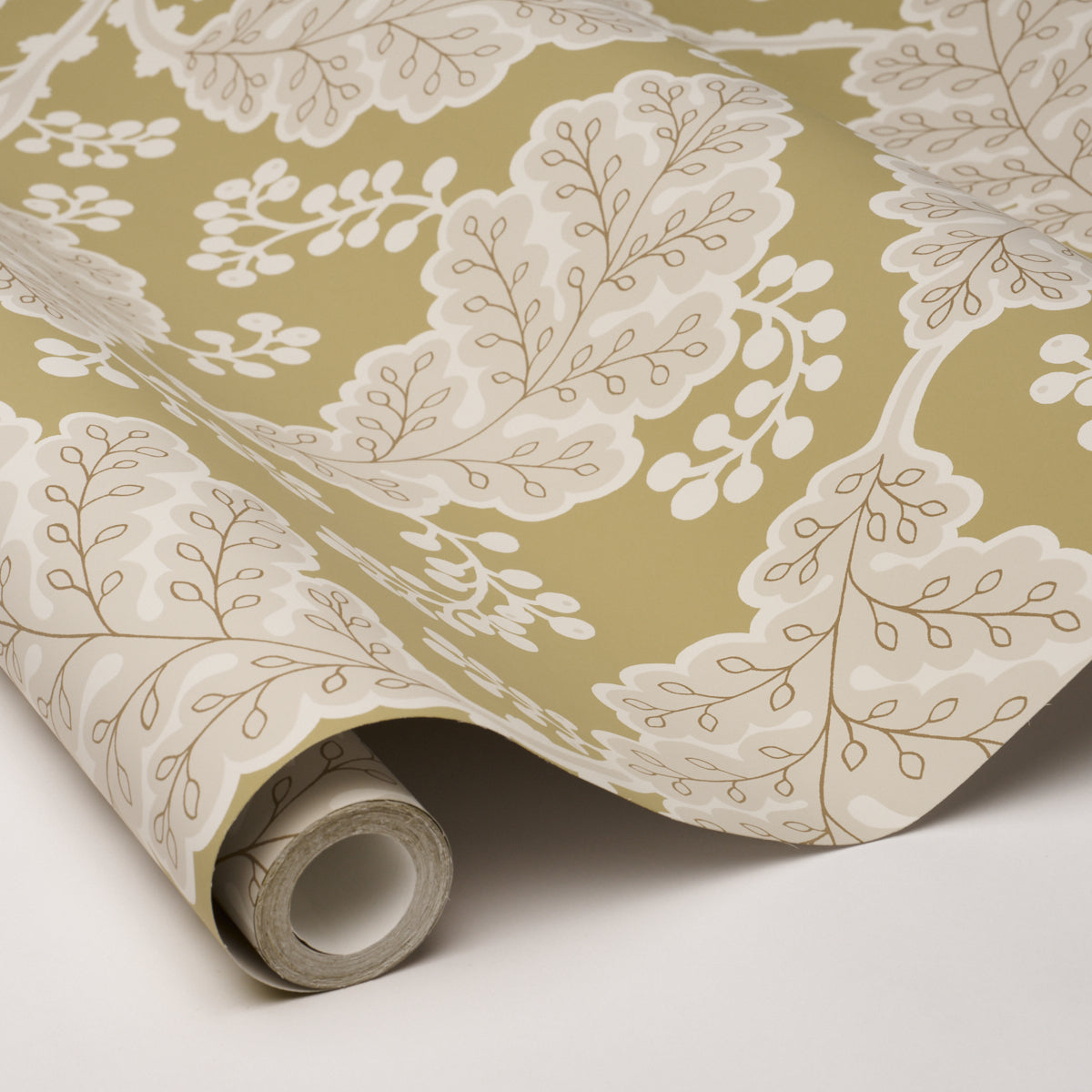 Estelle Wallpaper in sage color - pattern number 5010394 - by Schumacher in the Perennial Favorites collection