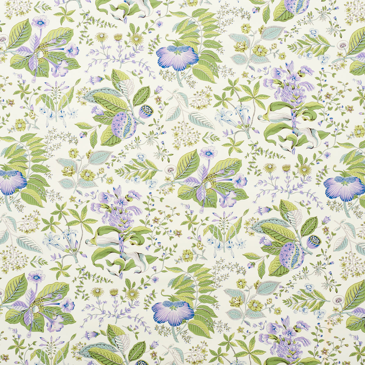 Pomegranate Botanical fabric in purple color - pattern number 5010440 - by Schumacher in the Signature Schumacher collection