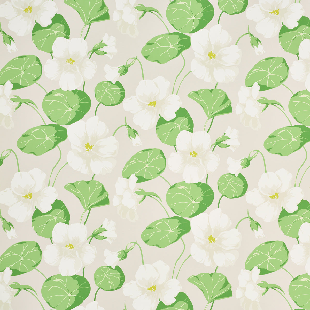 Nasturtium fabric in stone color - pattern number 5010472 - by Schumacher in the Signature Schumacher collection