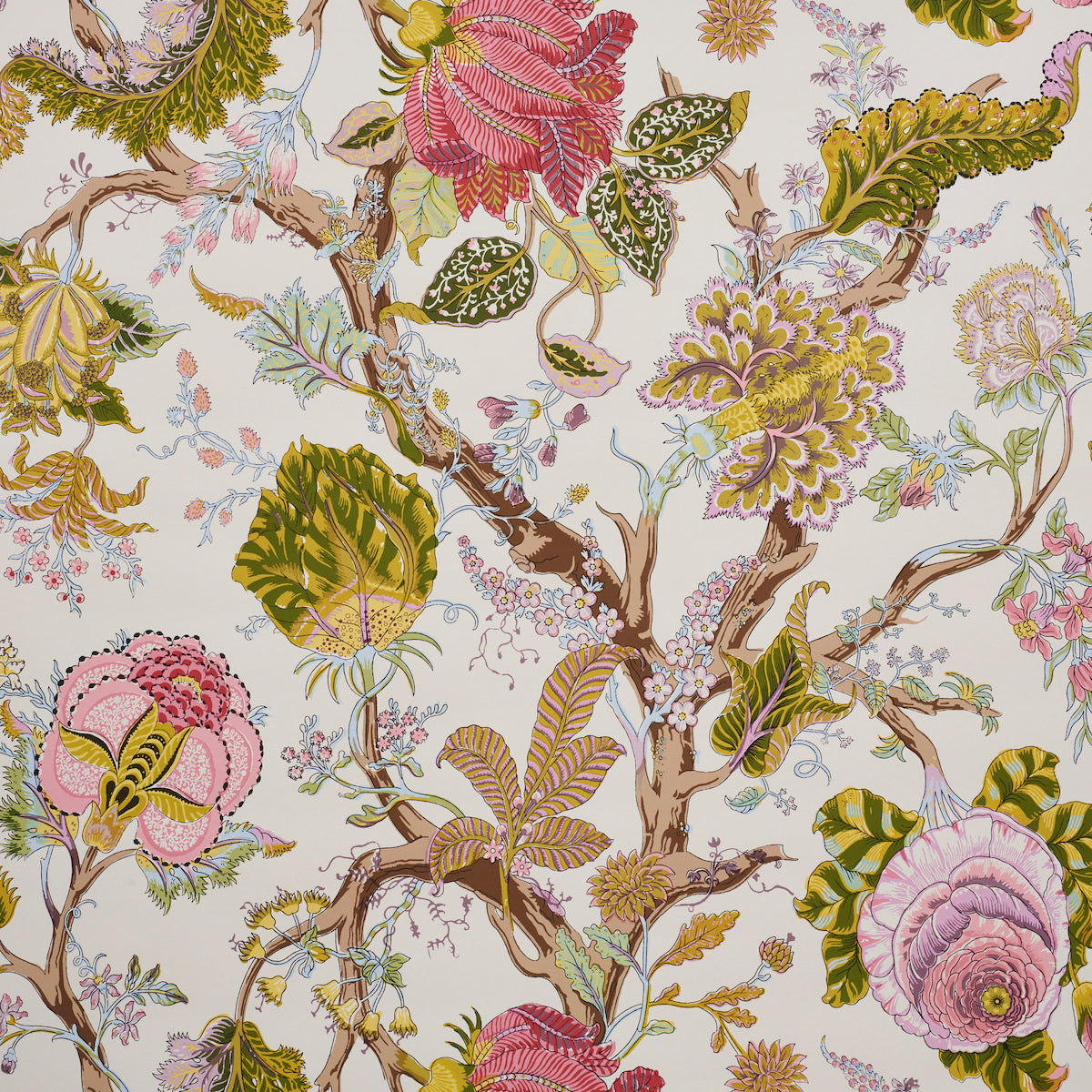 Indian Arbre fabric in spring color - pattern number 5010491 - by Schumacher in the Signature Schumacher collection