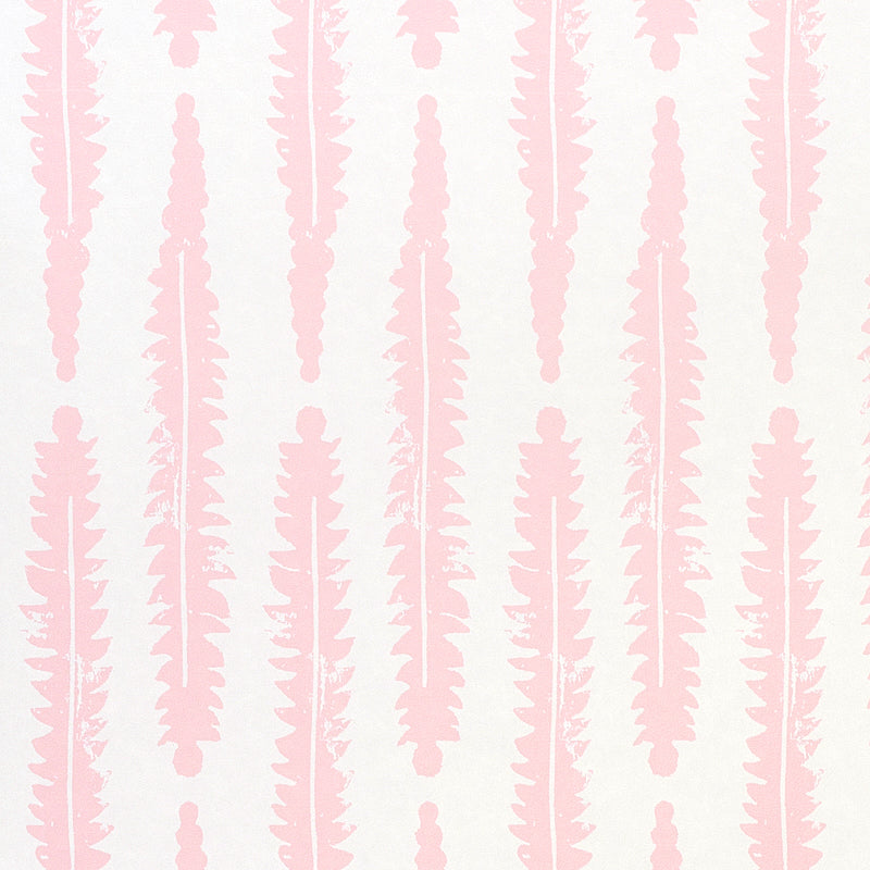 Fern fabric in pink color - pattern number 5011110 - by Schumacher in the Molly Mahon Prints collection