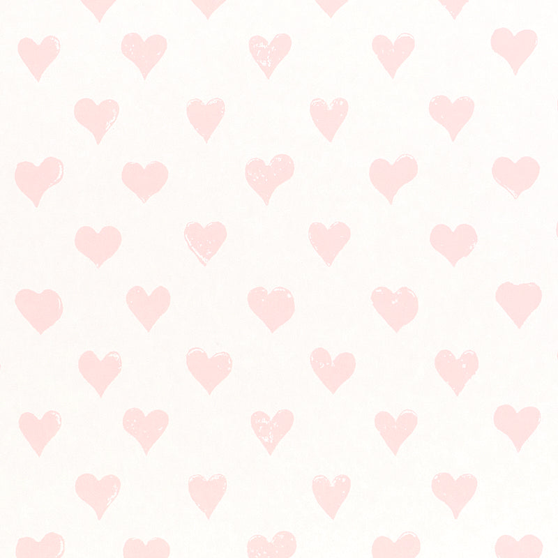 Hearts fabric in pink color - pattern number 5011160 - by Schumacher in the Molly Mahon Prints collection