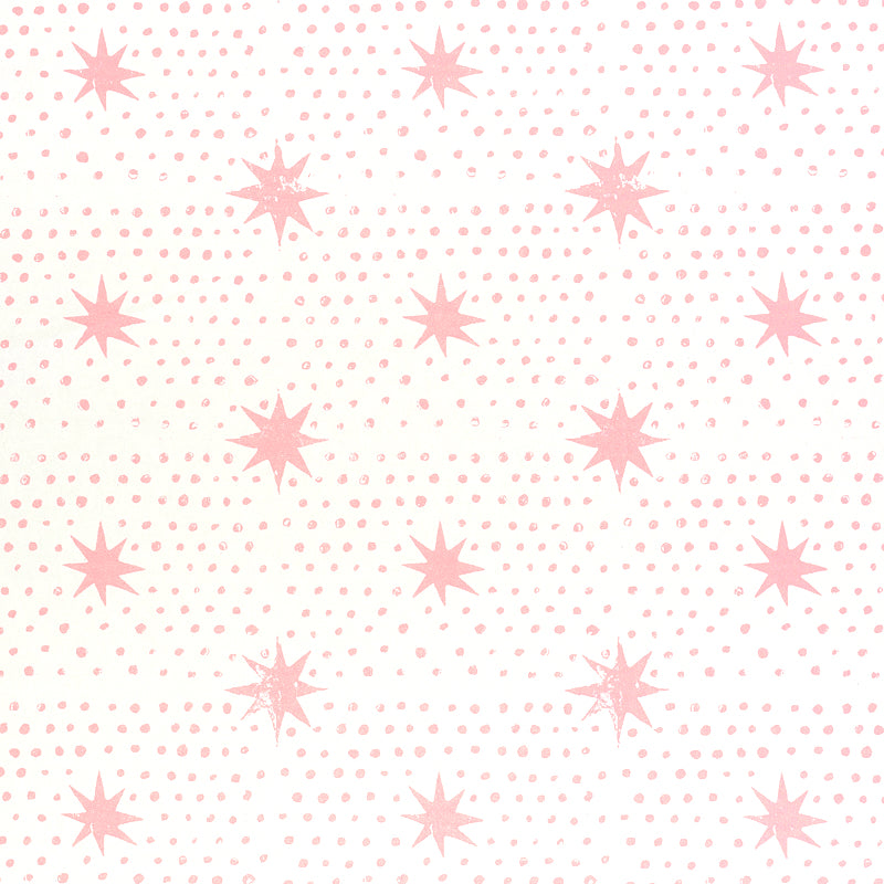 Spot and Star fabric in pink color - pattern number 5011172 - by Schumacher in the Molly Mahon Prints collection
