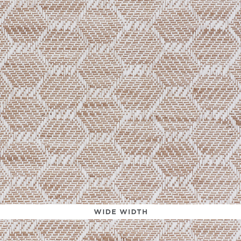 Abaco Linen Paperweave wallpaper in natural color - pattern number 5011290 - by Schumacher in the Woven Wallcoverings collection