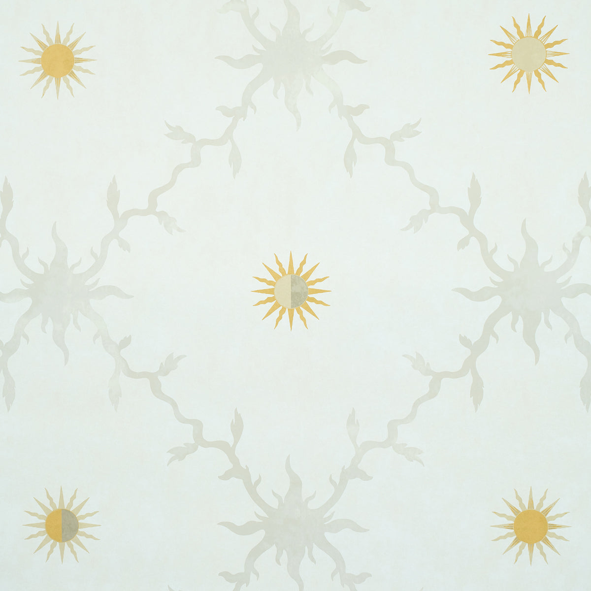 Palladio Trellis wallpaper in neutral color - pattern number 5011371 - by Schumacher in the Misterioso collection