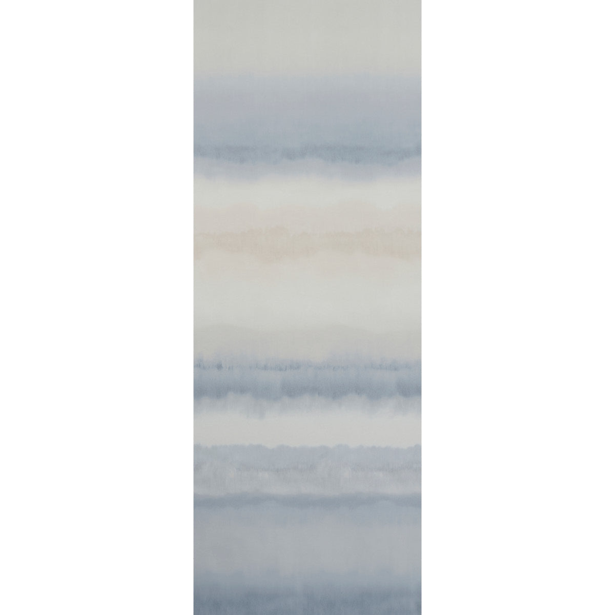 Orissa Panel wallpaper in blue and natural color - pattern number 5011451 - by Schumacher in the Aquarelle collection