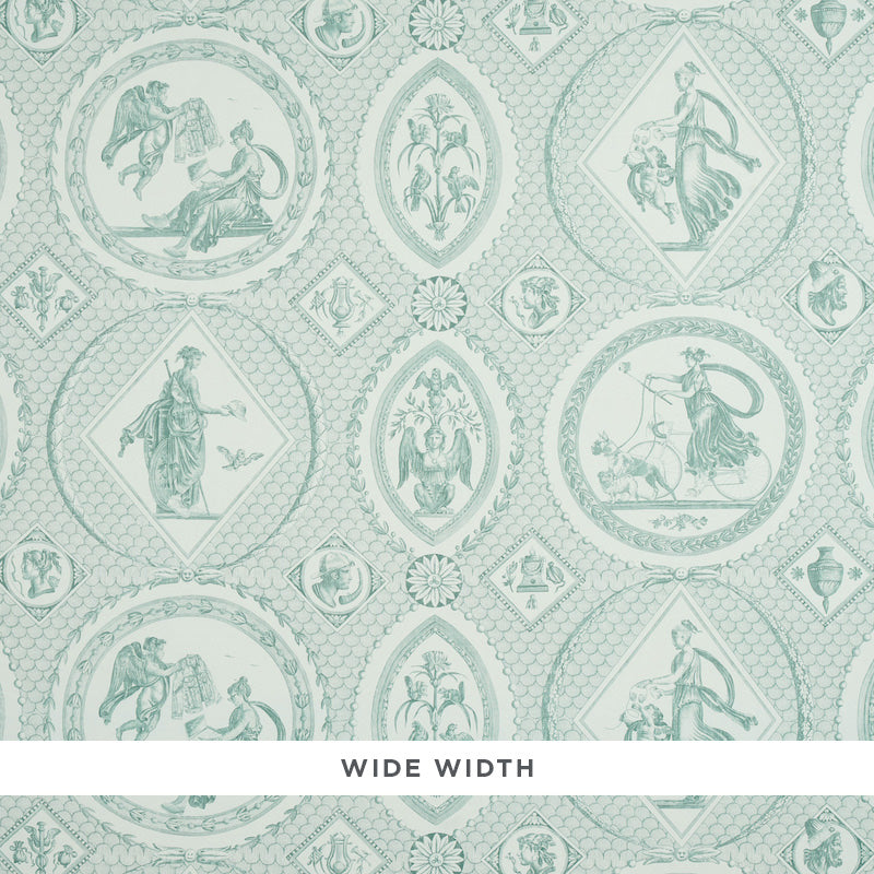 Les Scenes Contemporaines fabric in mineral color - pattern number 5011492 - by Schumacher in the Lasersohn Toile Collection collection