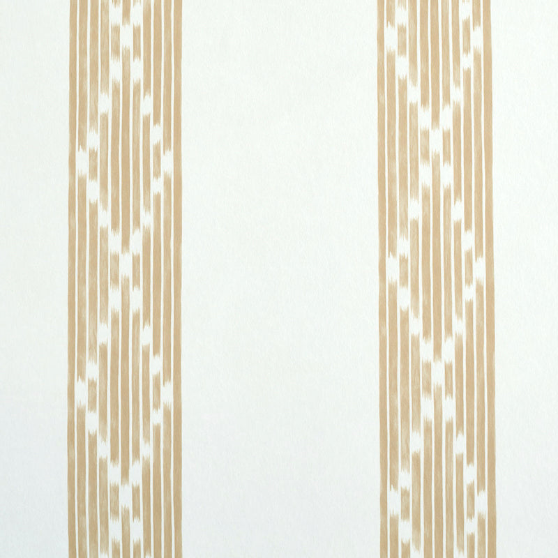 Sequoia Stripe wallpaper in camel color - pattern number 5011531 - by Schumacher in the Stripe Wallcovering Collection collection
