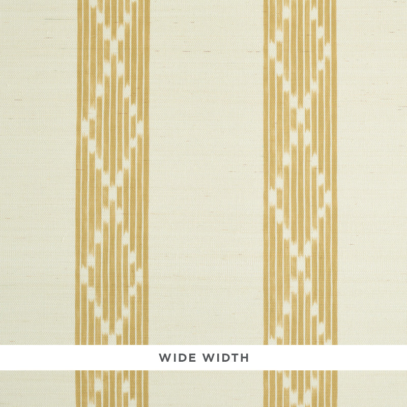 Sequoia Stripe Sisal wallpaper in ochre color - pattern number 5011811 - by Schumacher in the Stripe Wallcovering Collection collection