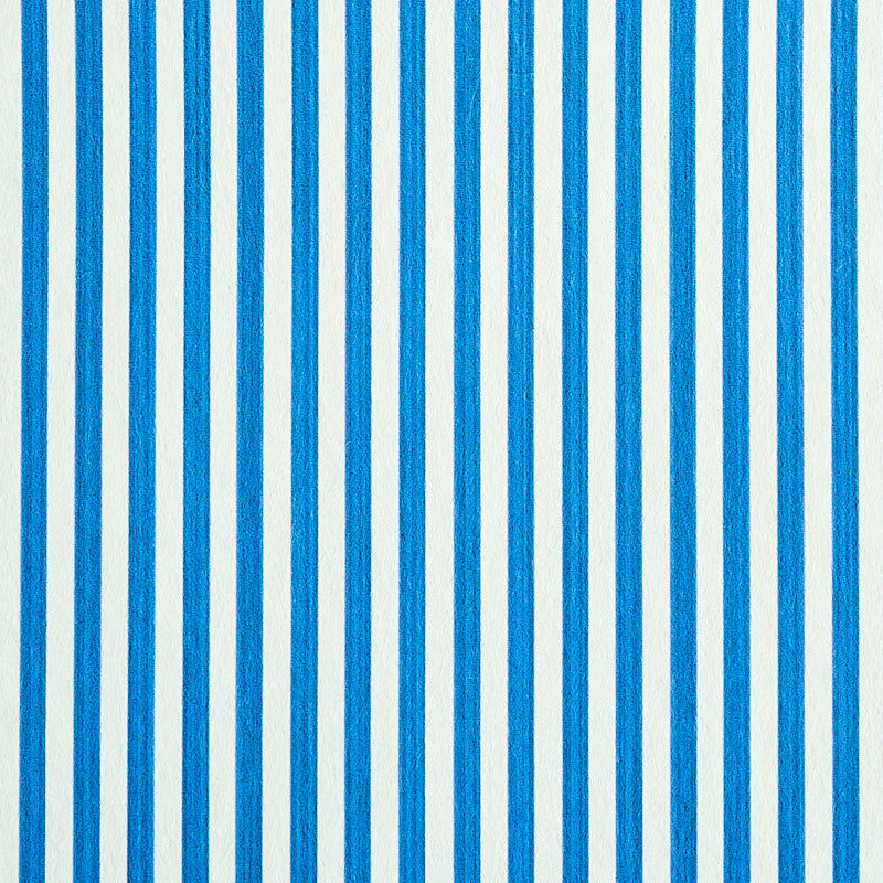 Edwin Stripe Narrow wallpaper in cobalt color - pattern number 5011866 - by Schumacher in the Stripe Wallcovering Collection collection