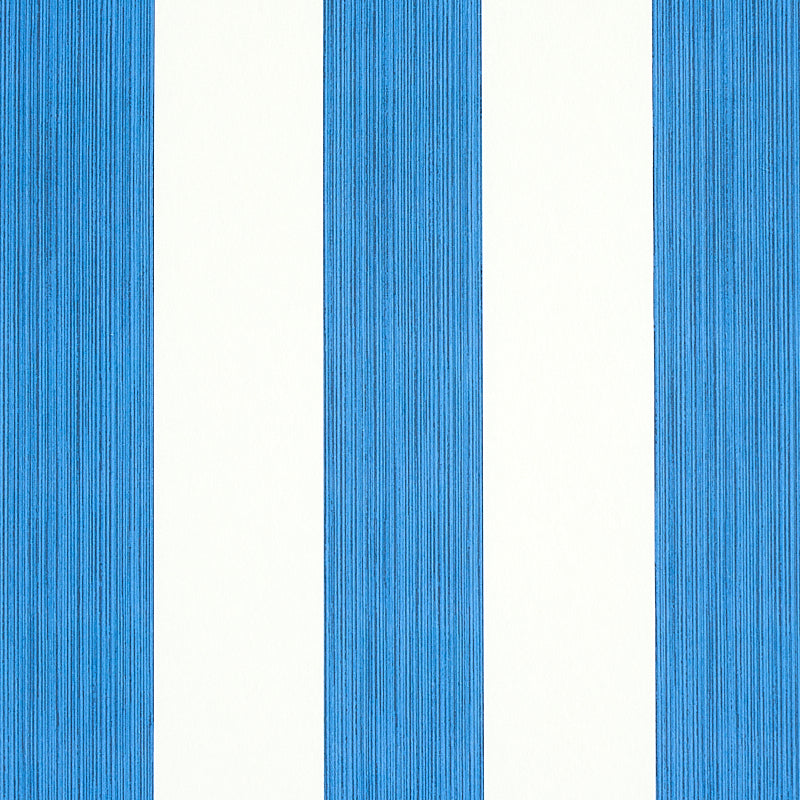 Edwin Stripe Wide wallpaper in navy color - pattern number 5011907 - by Schumacher in the Stripe Wallcovering Collection collection