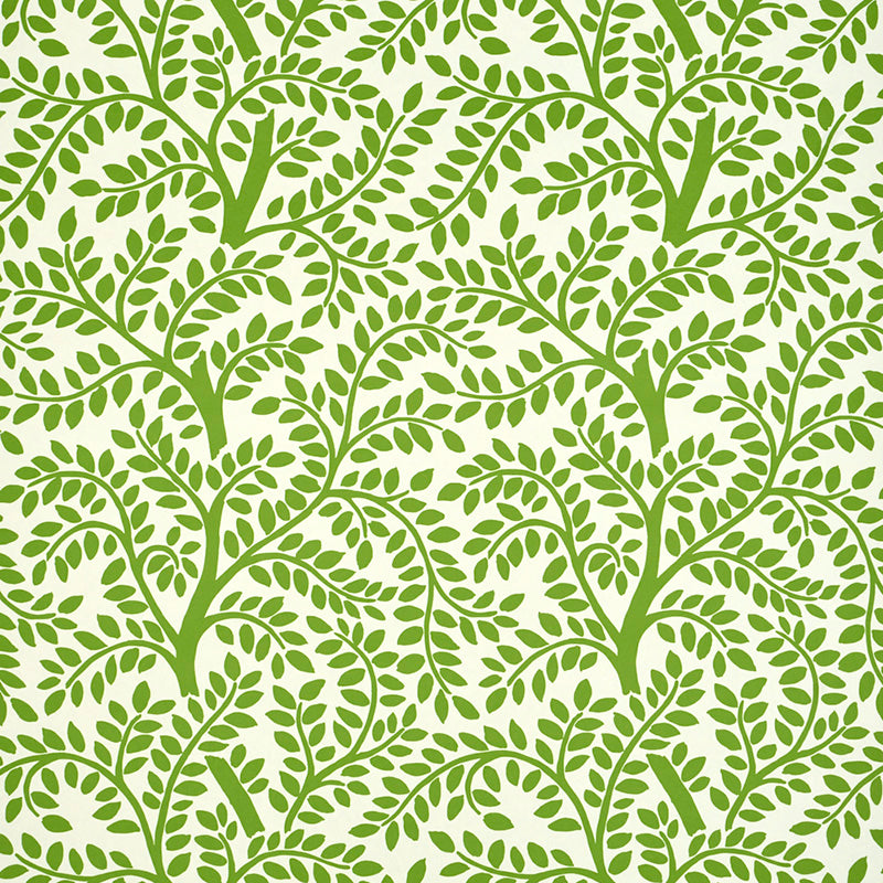 Temple Garden Ii wallpaper in green color - pattern number 5011960 - by Schumacher in the Happy Together II collection