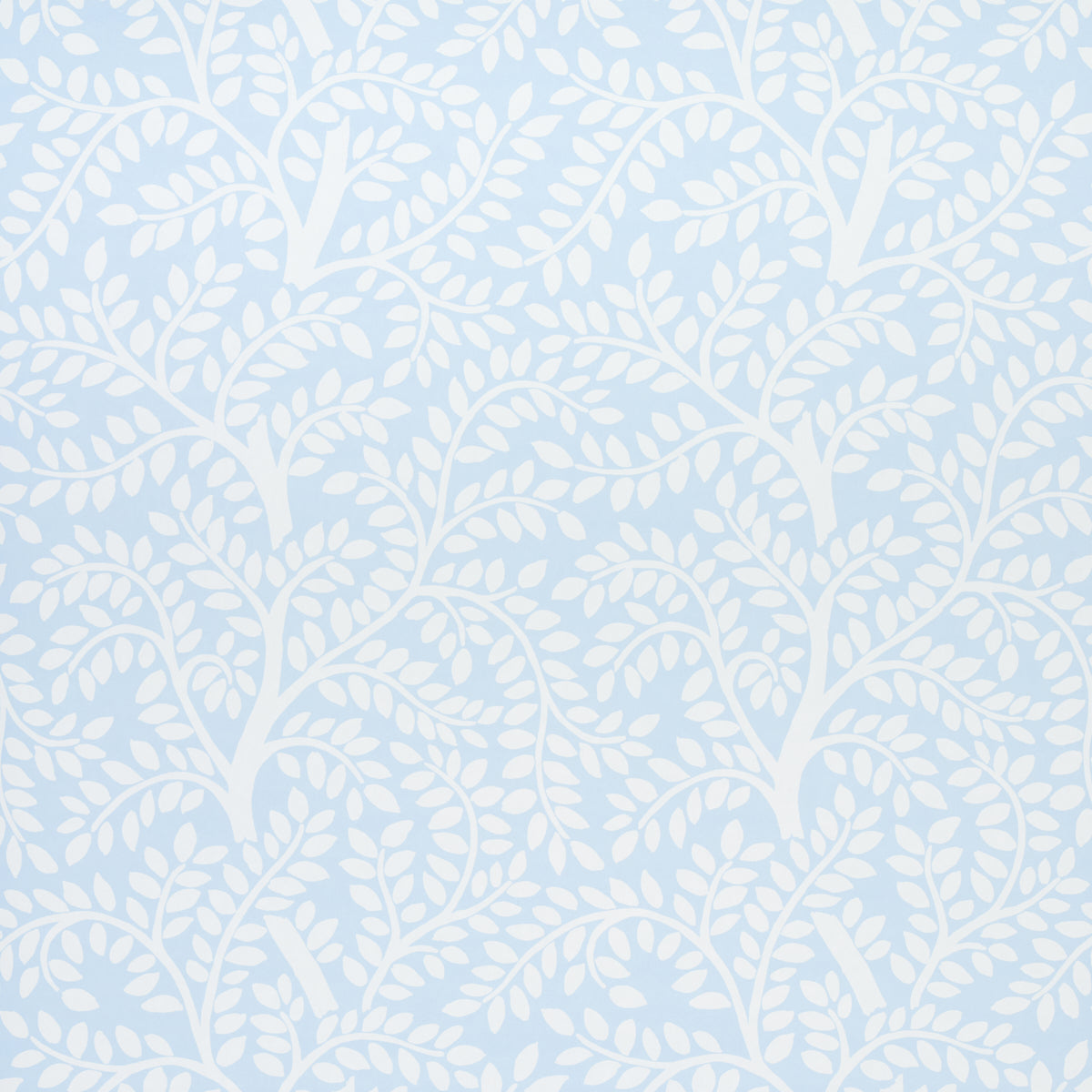 Temple Garden Ii fabric in sky color - pattern number 5011963 - by Schumacher in the Preppy Chic collection
