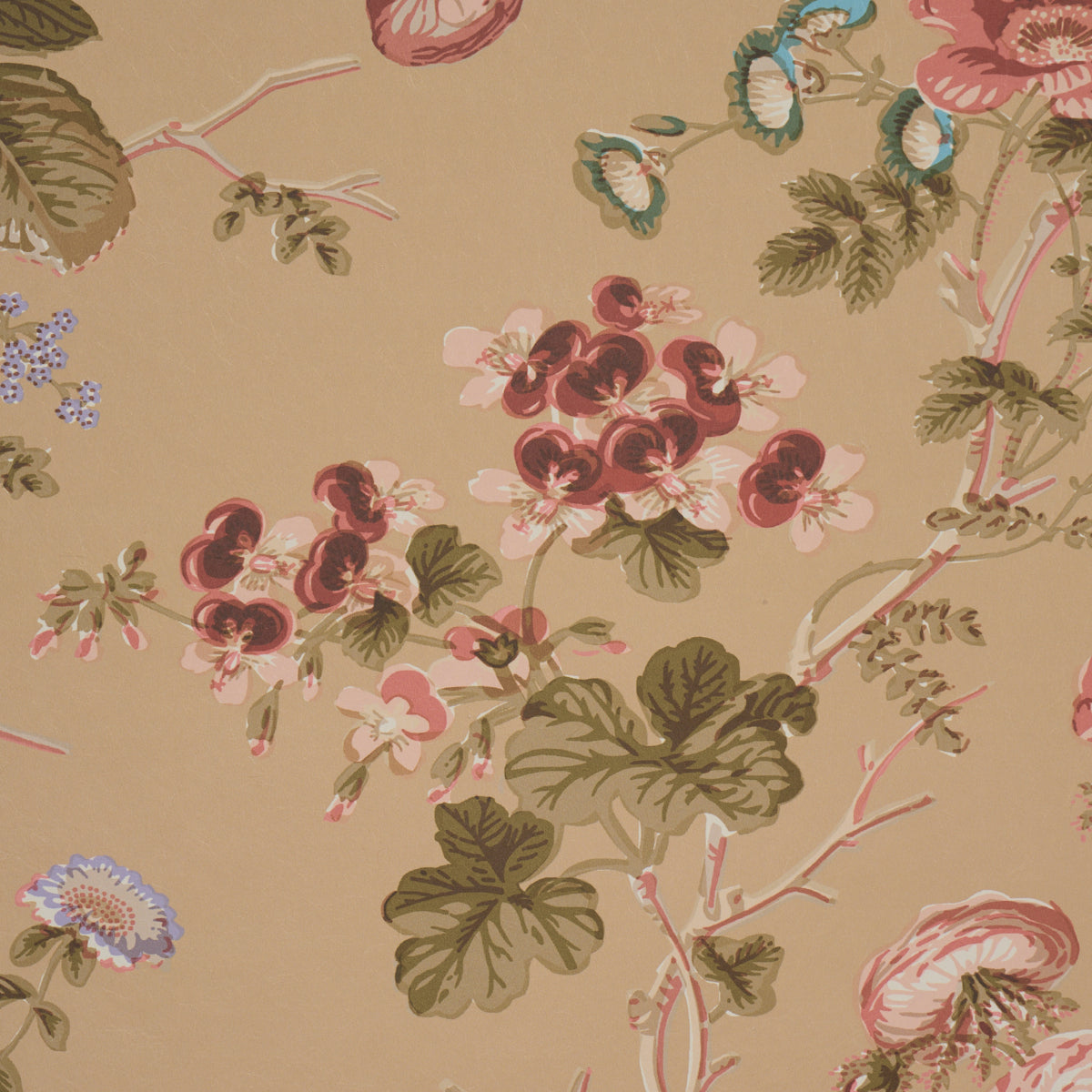 Salisbury Wallpaper in Tobacco color - pattern number 5012064 - by Schumacher in the Schumacher Classics collection
