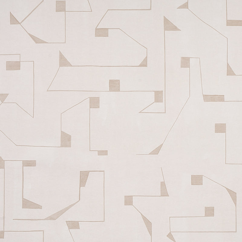 Circuit wallpaper in stone color - pattern number 5012162 - by Schumacher in the Porter Teleo collection