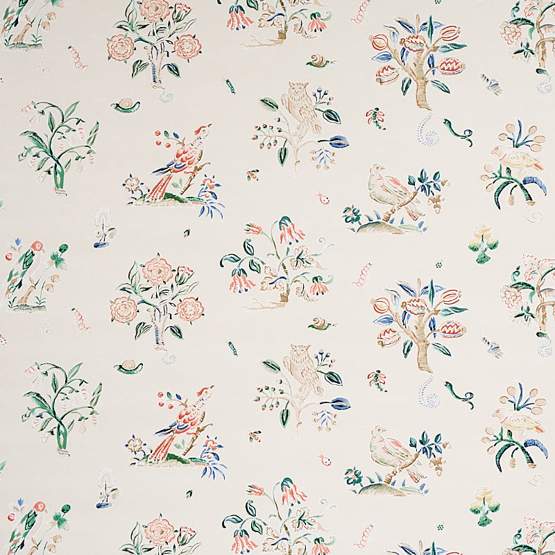 Magical Menagerie fabric in primary color - pattern number 5012211 - by Schumacher in the Flight of Fancy collection