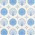 Chamba Crown Sisal fabric in blue color - pattern number 5012282 - by Schumacher in the East Meets West collection