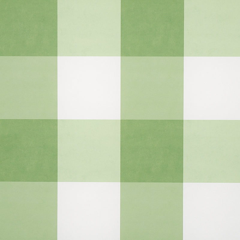 Willa Check Large wallpaper in leaf color - pattern number 5012352 - by Schumacher in the Plaid Wallcoverings collection