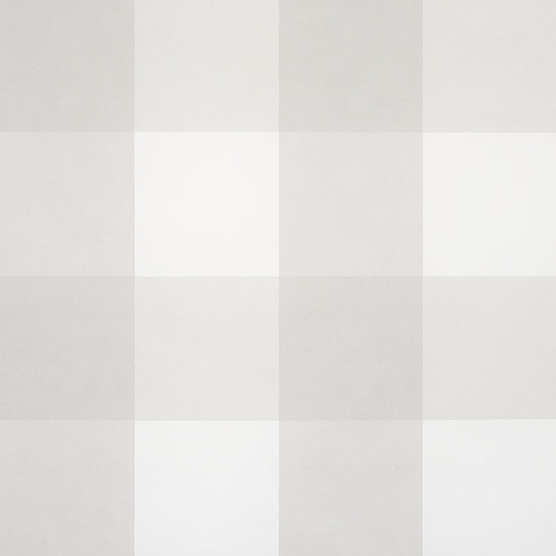 Willa Check Large wallpaper in birch color - pattern number 5012358 - by Schumacher in the Plaid Wallcoverings collection