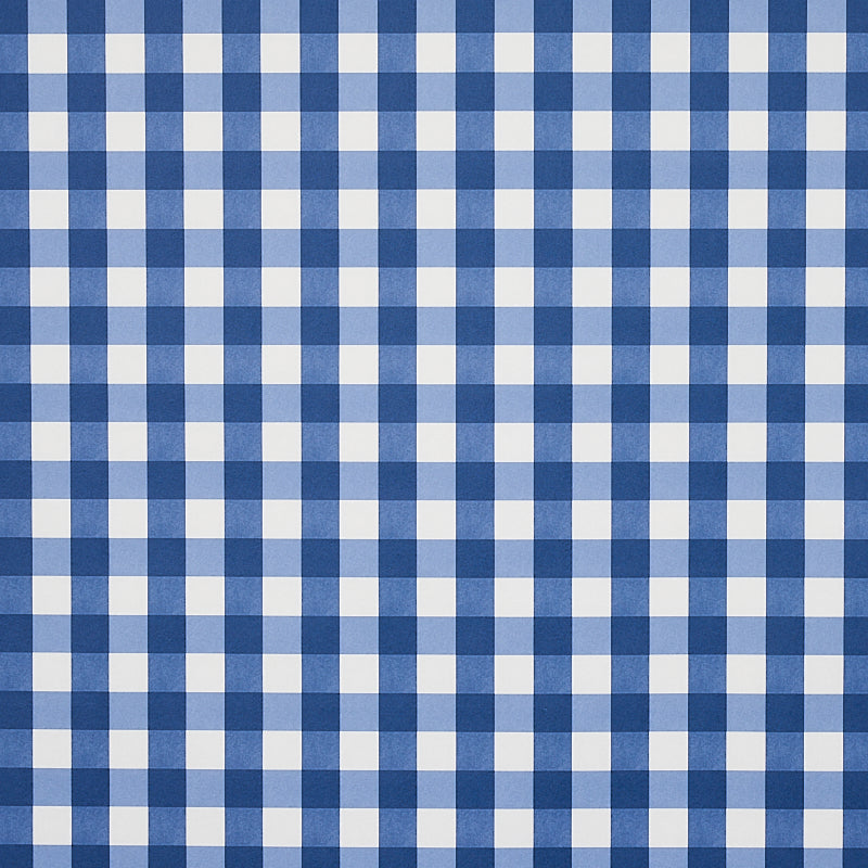 Willa Check Small wallpaper in navy color - pattern number 5012361 - by Schumacher in the Plaid Wallcoverings collection