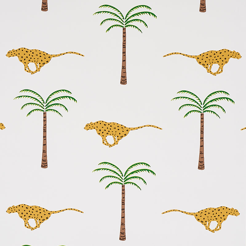 A Wild Desert Dream fabric in safari color - pattern number 5012540 - by Schumacher in the Cristina Buckley collection