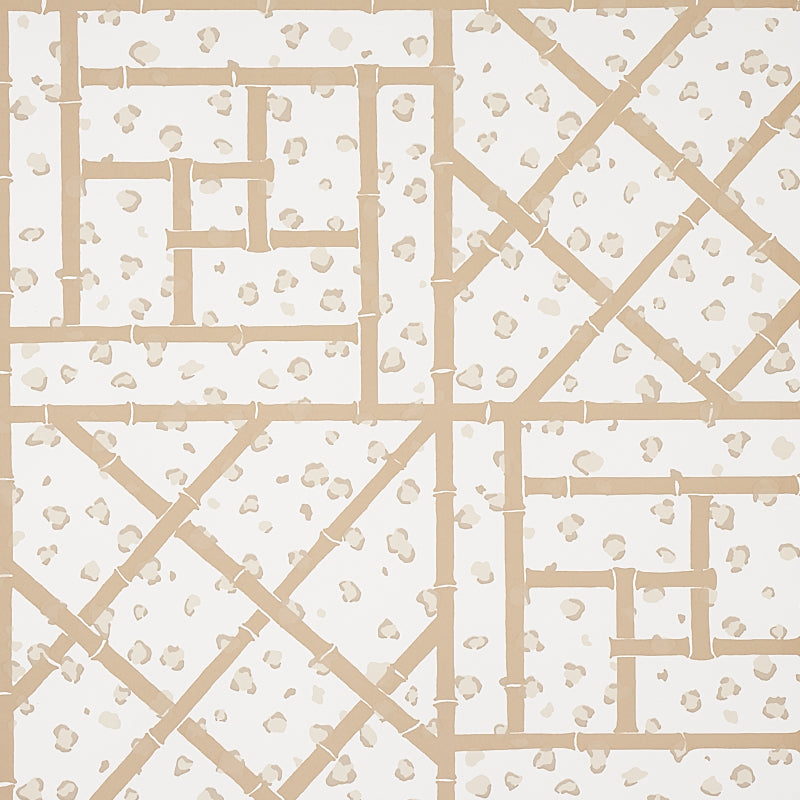 Fancy Beast fabric in sand color - pattern number 5012563 - by Schumacher in the Cristina Buckley collection
