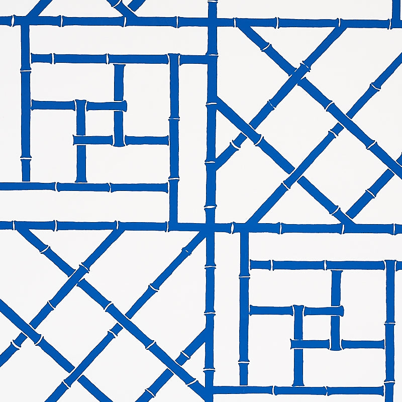 Trellis fabric in indigo color - pattern number 5012570 - by Schumacher in the Cristina Buckley collection