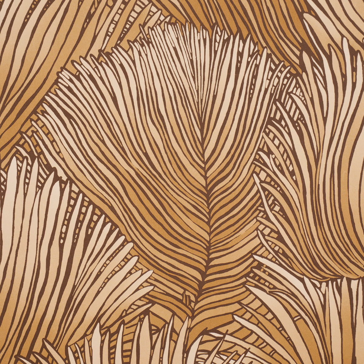 Fondale Wallpaper in gold color - pattern number 5012653 - by Schumacher in the Perennial Favorites collection