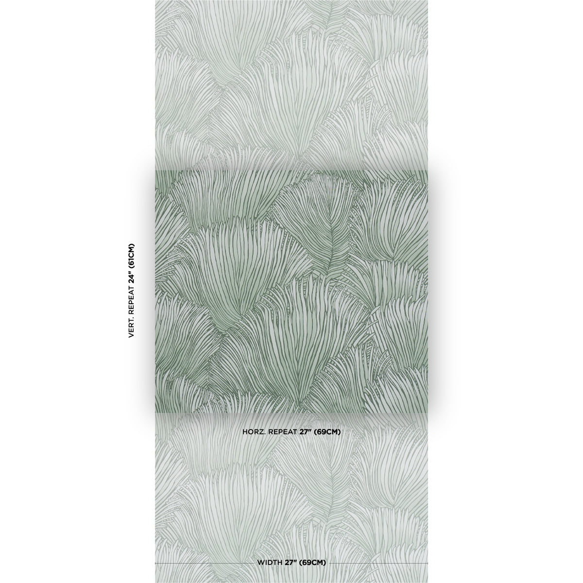 Fondale Wallpaper in mineral color - pattern number 5012655 - by Schumacher in the Perennial Favorites collection