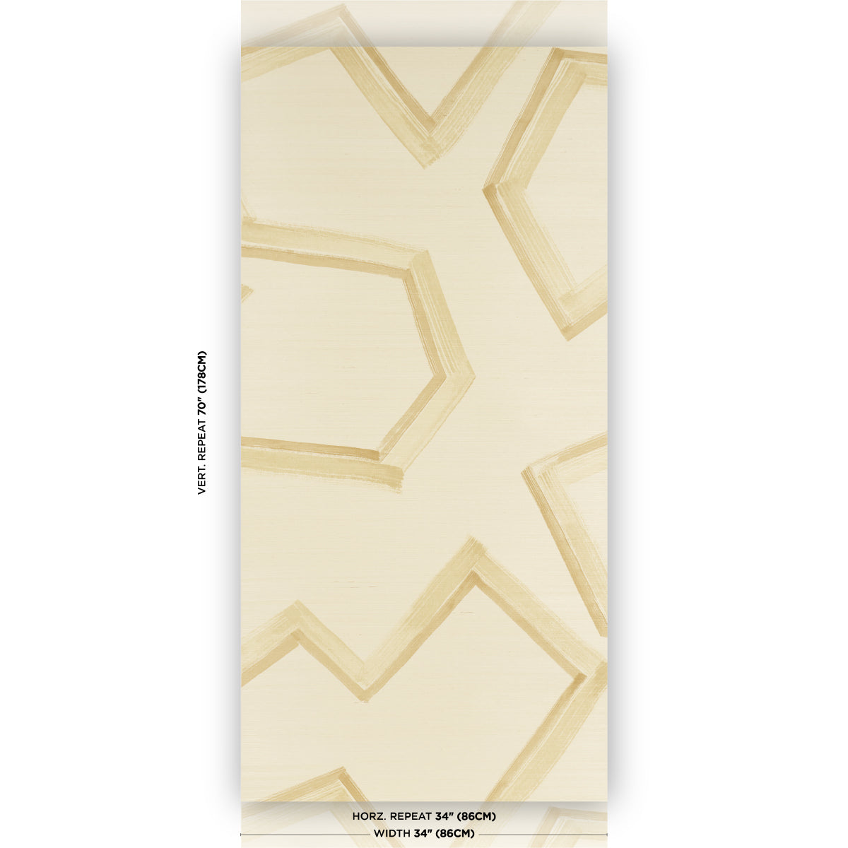 Enzo Sisal Wallpaper in straw color - pattern number 5013052 - by Schumacher in the Perennial Favorites collection