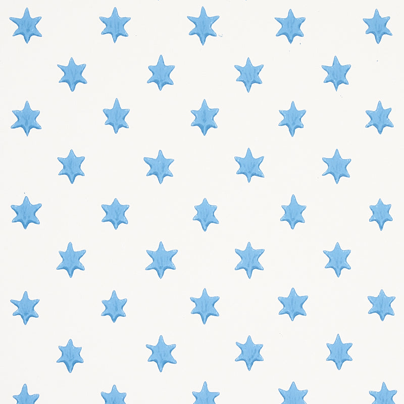 Astral wallpaper in blue color - pattern number 5013141 - by Schumacher in the Hobe Erwin collection