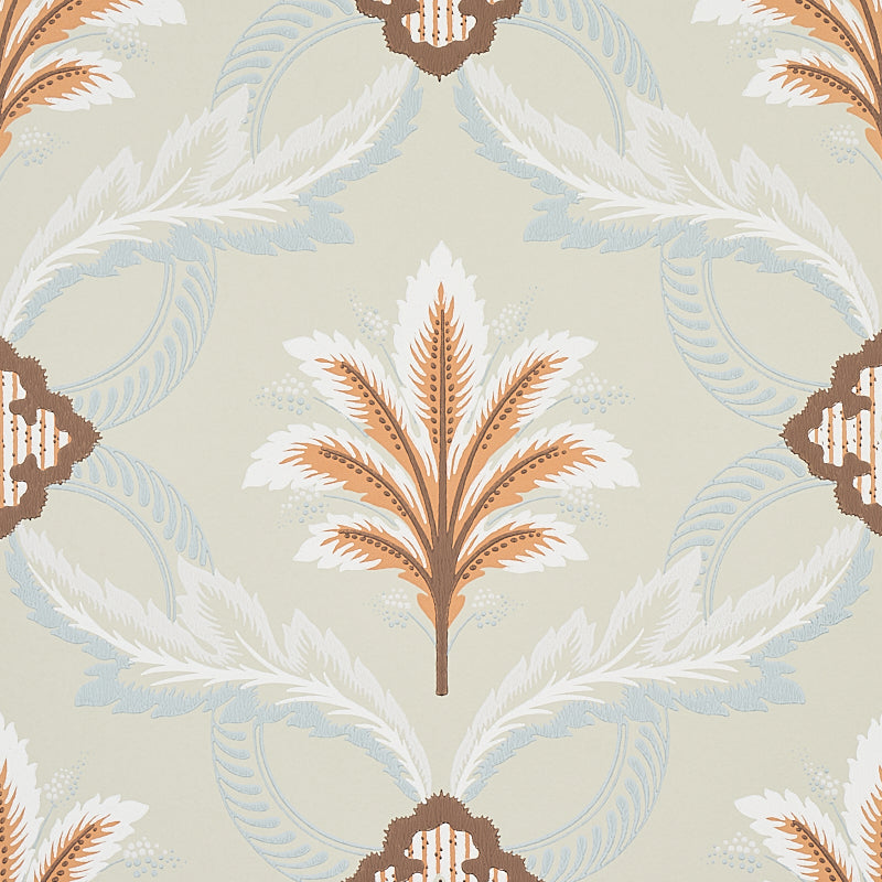 Front Waltz wallpaper in sage color - pattern number 5013150 - by Schumacher in the Hobe Erwin collection