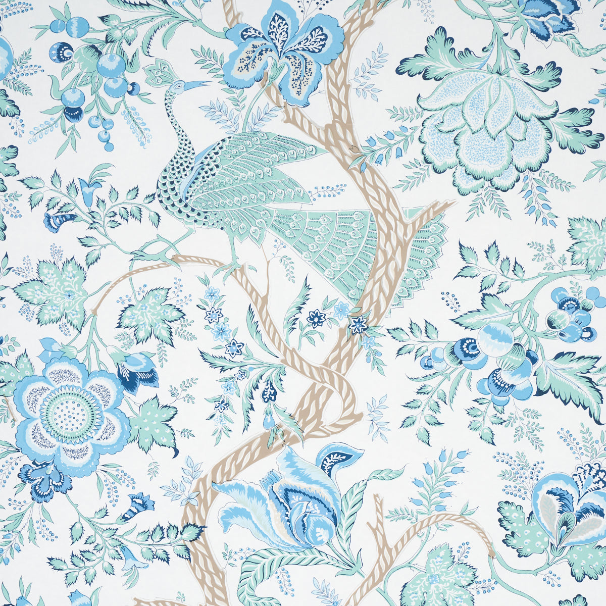 Aveline fabric in seaglass color - pattern number 5013190 - by Schumacher in the Schumacher Classics collection