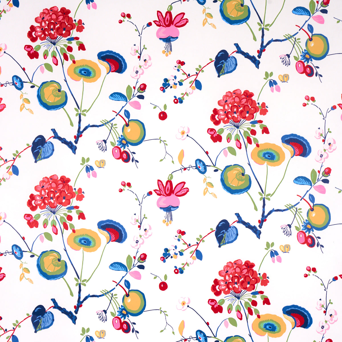 Vasily fabric in multi color - pattern number 5013211 - by Schumacher in the Schumacher Classics collection