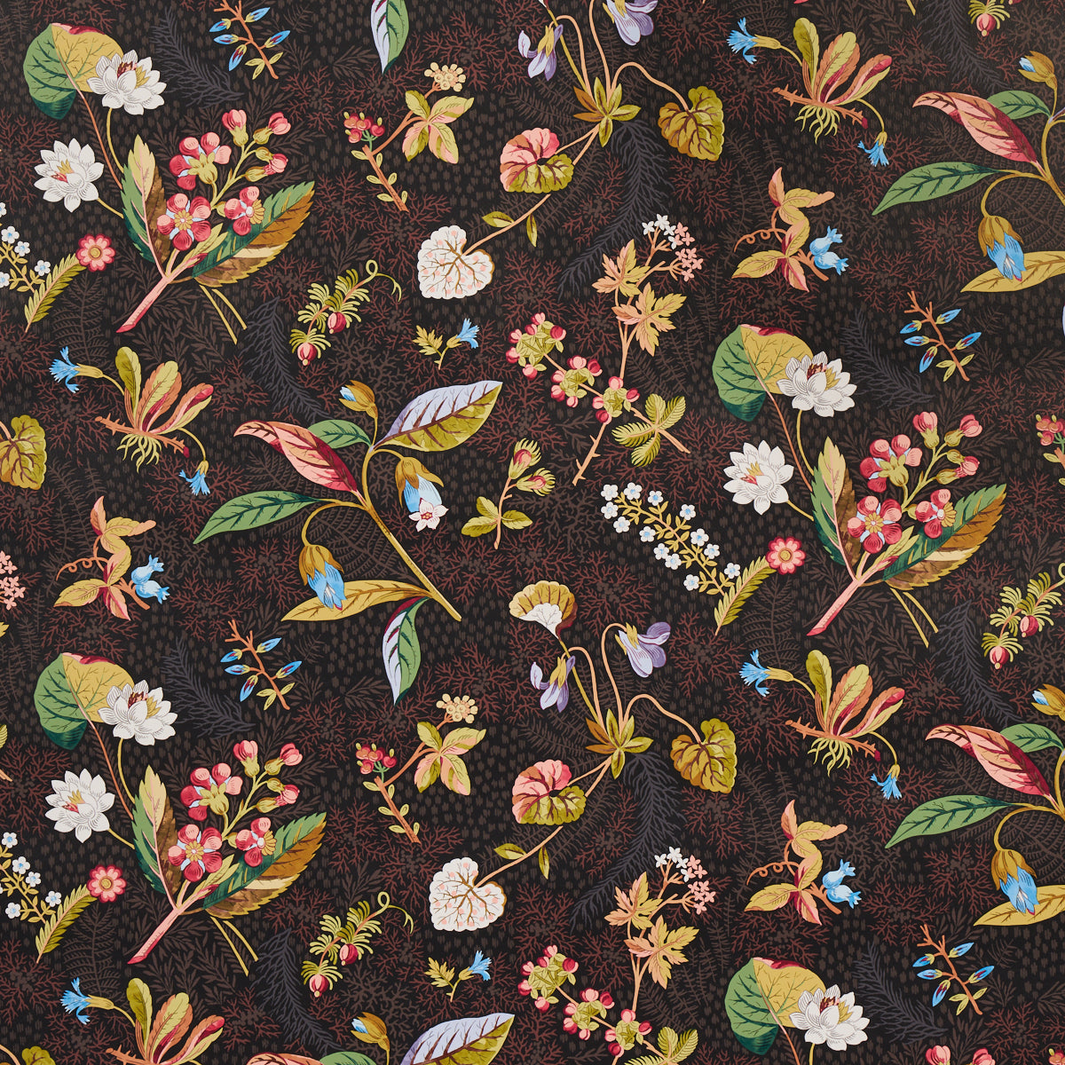 Blackwell fabric in noir color - pattern number 5013222 - by Schumacher in the Schumacher Classics collection