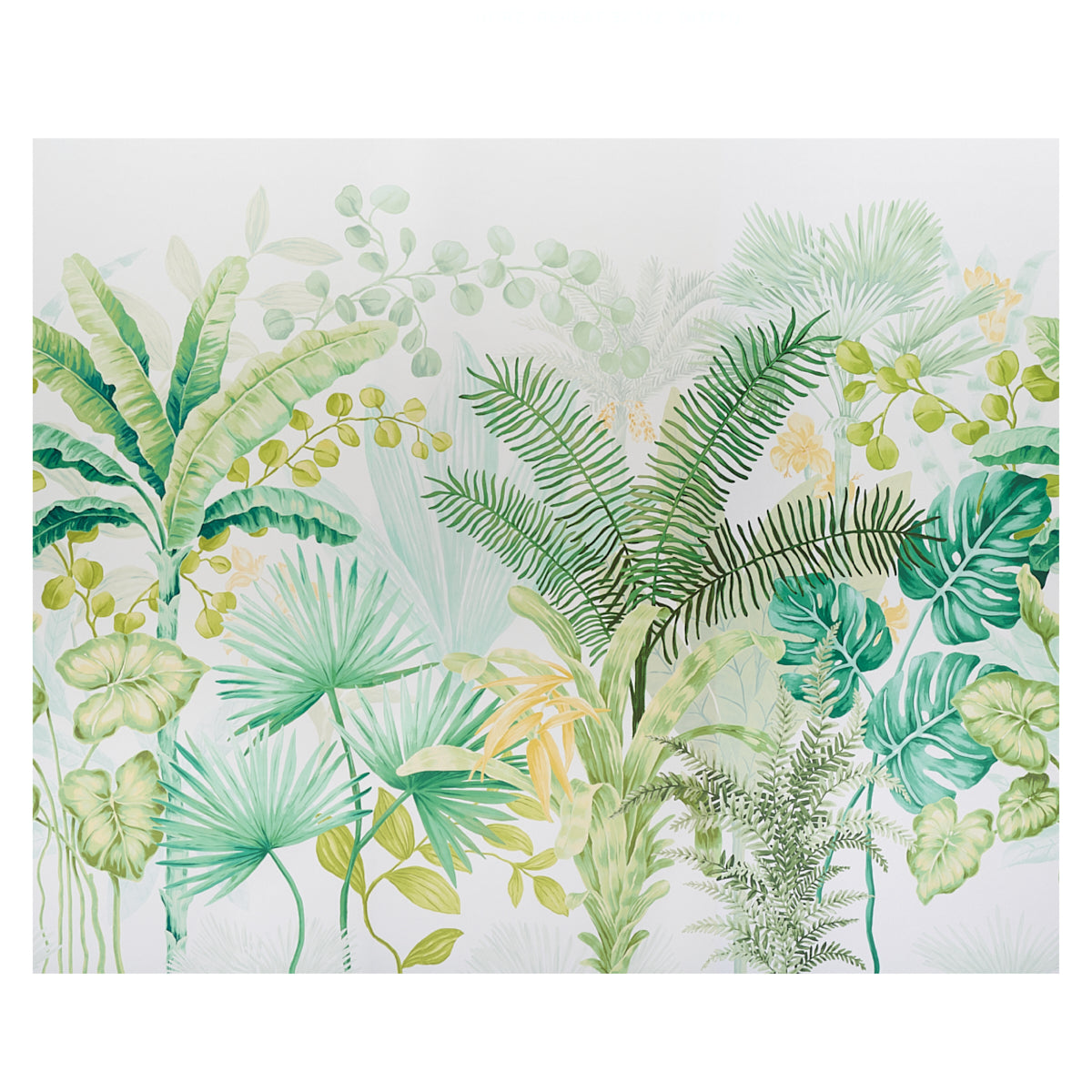 Big Tropical Panel Set fabric in green color - pattern number 5013270 - by Schumacher in the Panels Collection collection