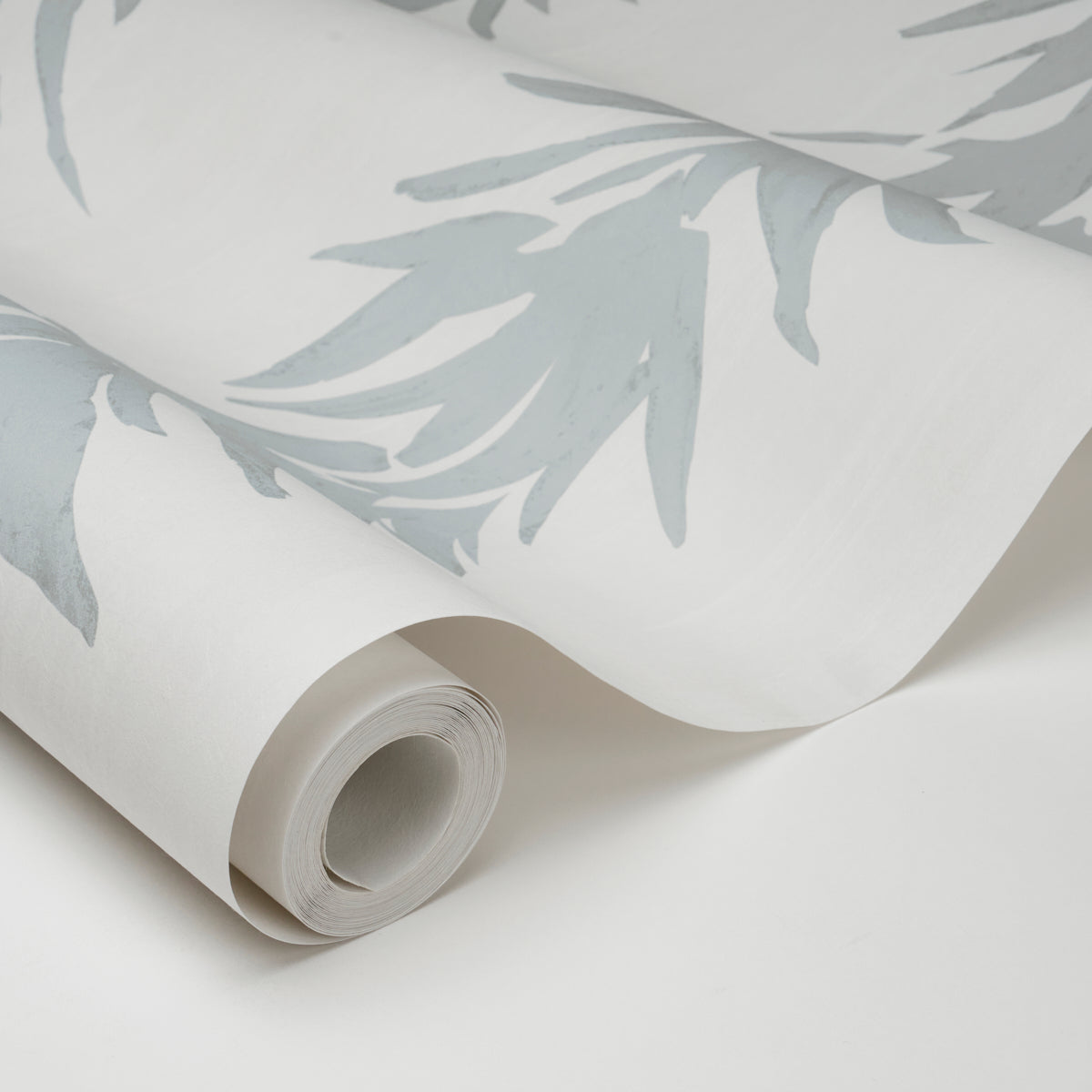 White Lotus Wallpaper in cool gray color - pattern number 5013667 - by Schumacher in the Backdrop I collection