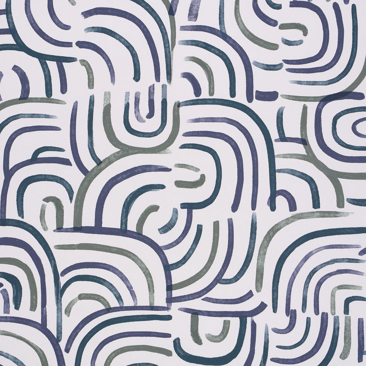 New Beat fabric in blue and green color - pattern number 5013690 - by Schumacher in the Backdrop I collection