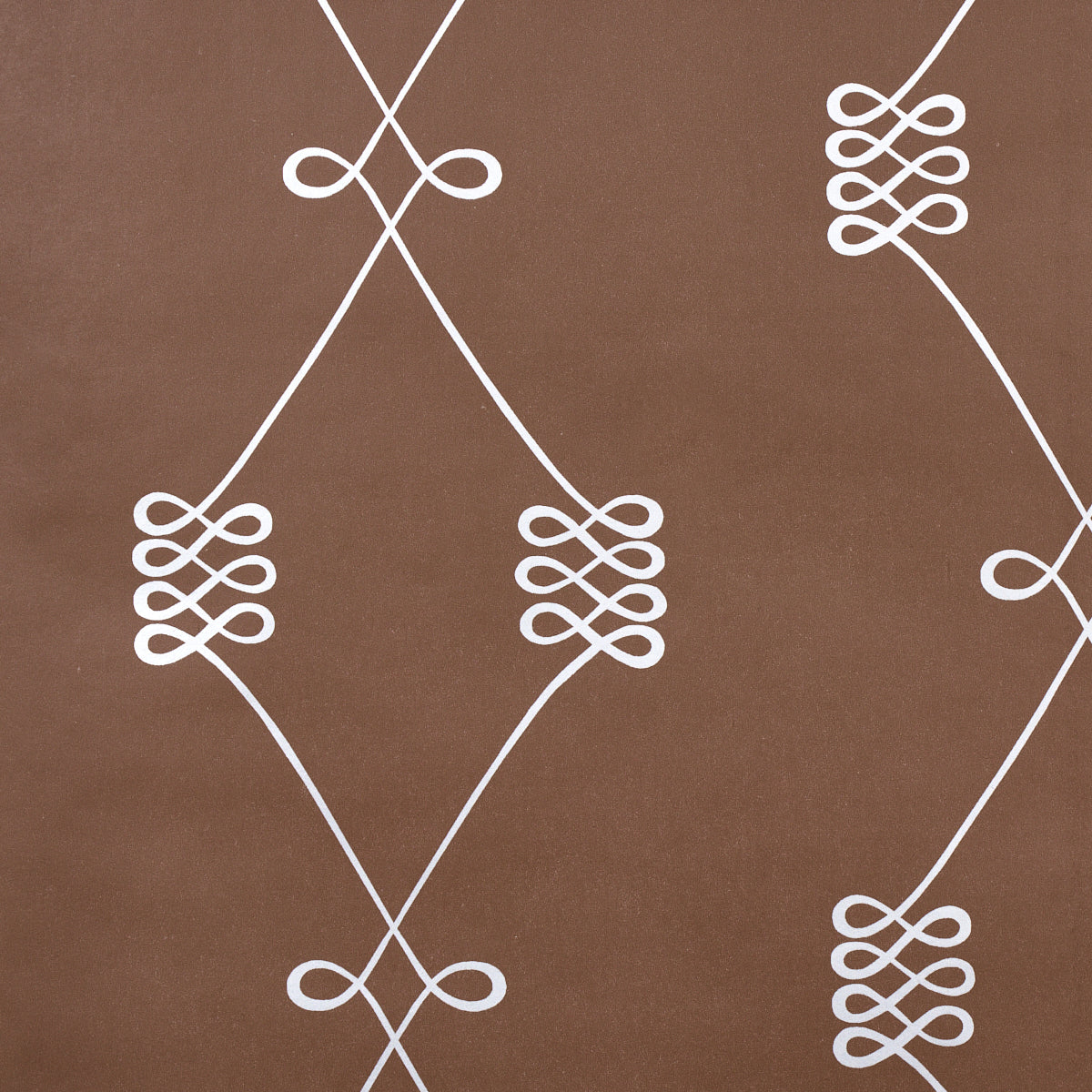 Nicolette wallpaper in silver on brown color - pattern number 5013832 - by Schumacher in the Full Bloom collection